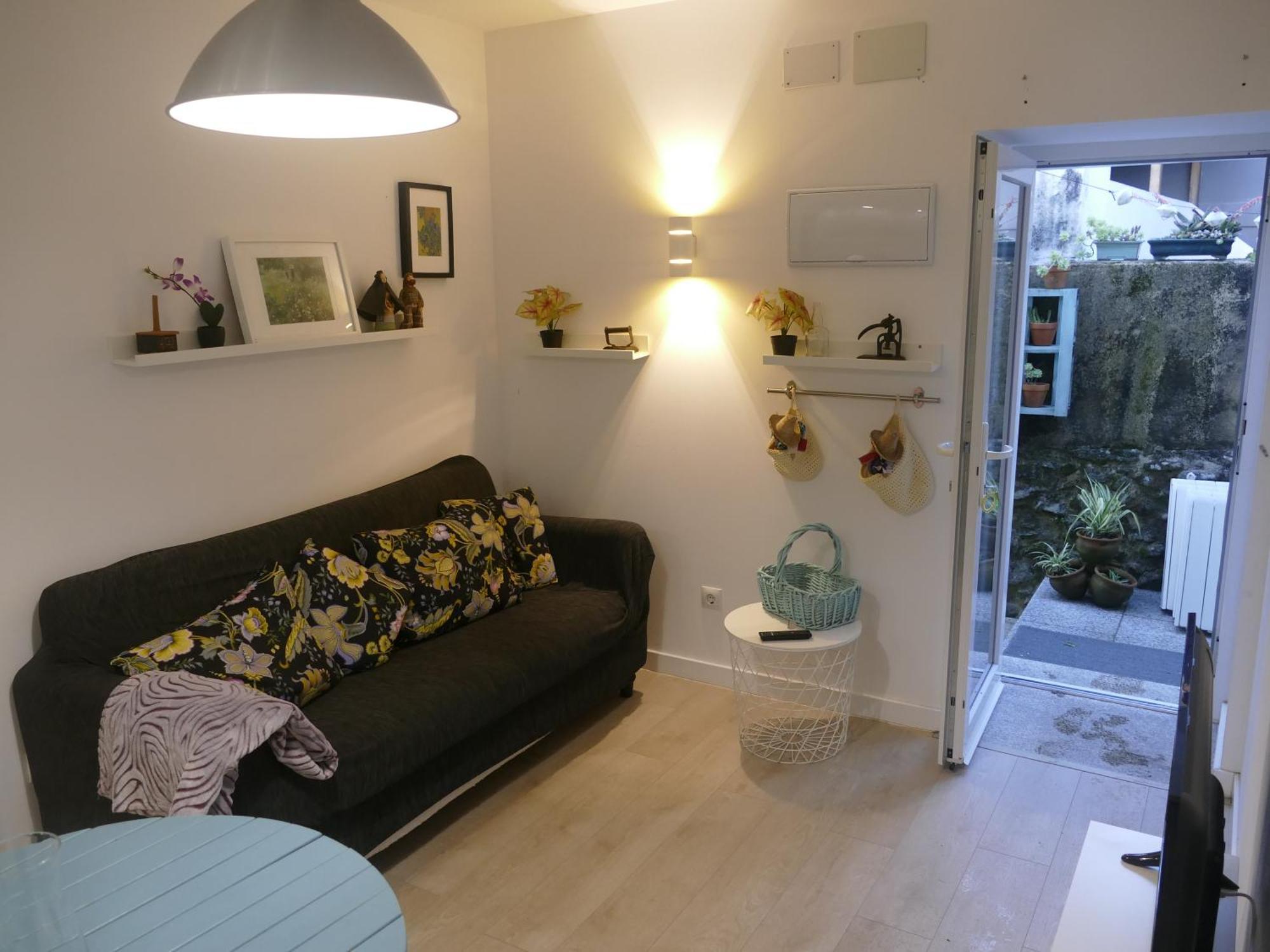 Vivienda Con Terraza En Playas De Baionaアパートメント エクステリア 写真